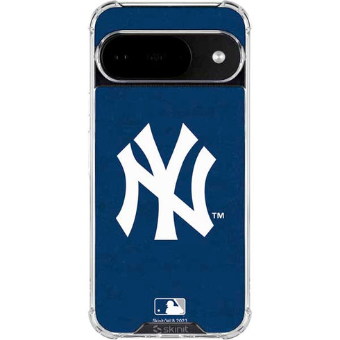 MLB New York Yankees - Solid Distressed Google Pixel 10 Clear Case